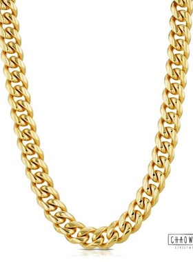 现货潮玩艺金色10mm古巴项链