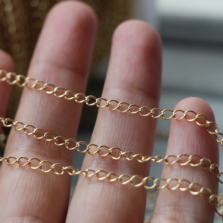 14K保色包金链条尾链  延长链 自制手链项链diy手工饰品 配件材料,淘宝优惠券,粉丝福利购,淘宝优惠卷