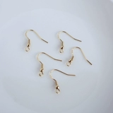Позолоченный мяч, серьги с аксессуарами ручной работы, 14 карат, золотой цвет, поделки ручной работы