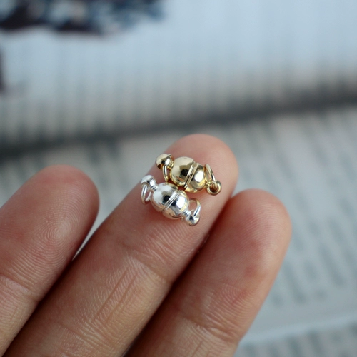 Медный магнитный браслет, ожерелье, 14 карат, золотой цвет, DIY, 6mm