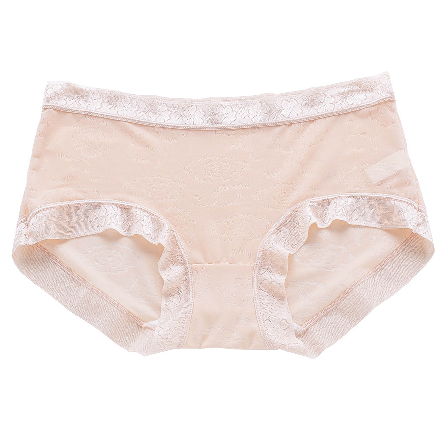 4条装蕾丝中腰性惑薄款土三角裤头 达莎帝克内衣内裤