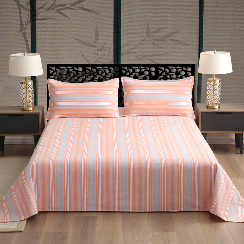 【出口欧美的余单】老粗布床单单件纯棉冰丝凉滑亚麻棉麻麻布夏季 - 图0