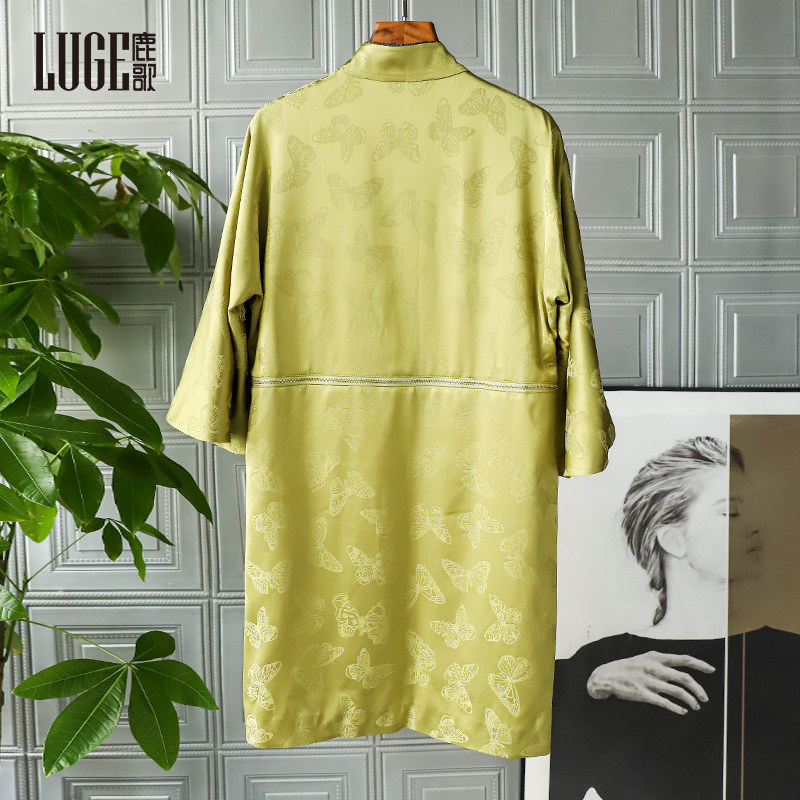 鹿歌2022春装新款中国风改良连衣裙 鹿歌旗袍