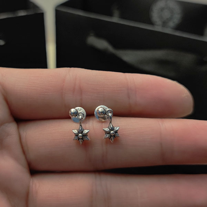 潮牌克罗925纯银饰耳钉六芒星耳饰男女款船锚耳坠心耳环网红同款,淘宝优惠券,粉丝福利购,淘宝优惠卷