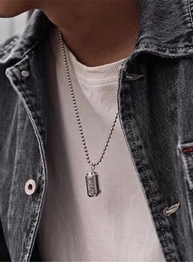 牌克罗潮牌925纯银心瓶盖吊坠情侣项坠男女可乐瓶易拉罐复古挂坠