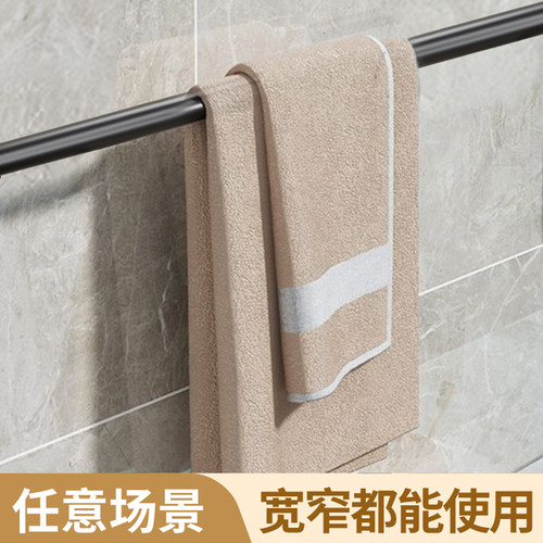 伸缩杆免打孔窗帘杆衣柜挂衣杆支撑杆免钉浴帘杆卫生间晾衣杆门帘 - 图2