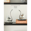 Miyu Home Crystal Swan Ornaments Light Luxury High-end Living Room Entrance Italian Style Minimalist TV Cabinet Niche Decoration