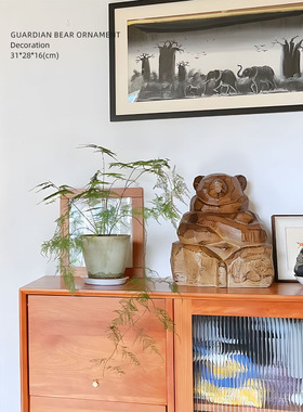 乔迁礼物树脂熊创意桌面玄关客厅