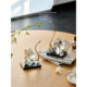 Miyu light luxury new home living room TV cabinet crystal swan pair of ornaments wedding engagement souvenirs