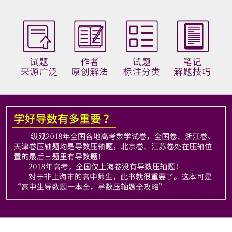 全2册数学小丸子的导数题典上下册高一高二高三数学解题研究高考导数压轴题赵忠数学竞赛奥赛专题训练高考总复习辅导书浙大优学-图1