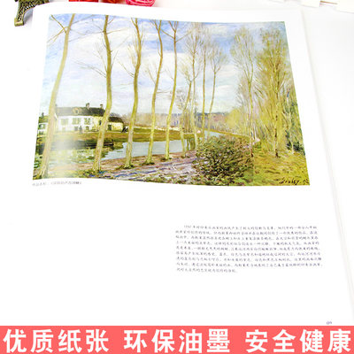 西方绘画大师原作西斯莱西方学院派油画教程风景画印象派绘画大师油画初学书技巧教程油画静物书基础知识大全手绘画画册美术书 虎窝淘