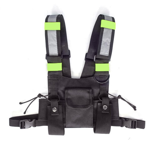 ins潮牌战术背心马甲包胸包多口袋多功能对讲机chest rig bag - 图2