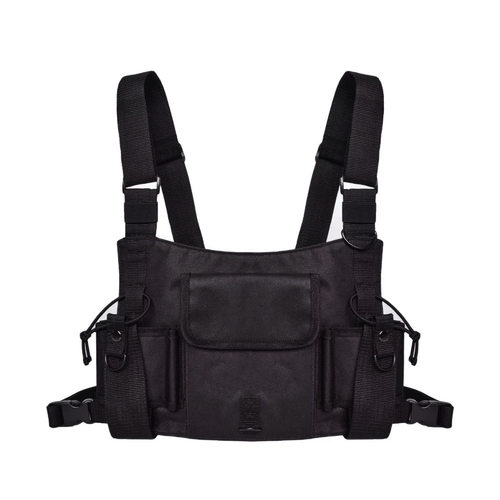 ins潮牌战术背心马甲包胸包多口袋多功能对讲机chest rig bag - 图0