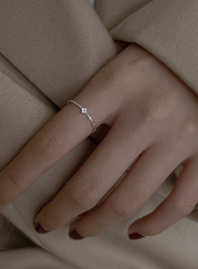 轻奢四叶花精致小众设计风戒指