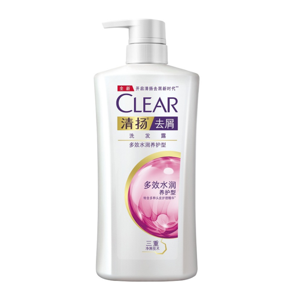 CLEAR/清揚去屑洗髮露新款多效水潤養護型750g 去屑滋養洗髮水