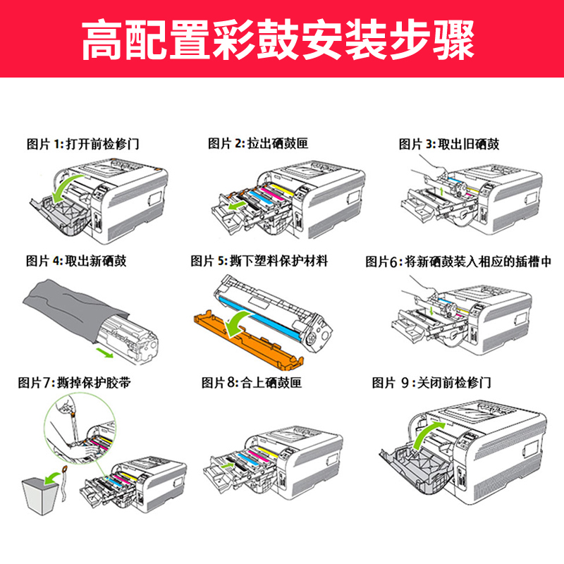 天发适用惠普CE410A易加粉硒鼓m451dn/nw m351a cp2025dn hp300 400 304a m476dw cm2320 cf380a CC530A硒鼓-图2