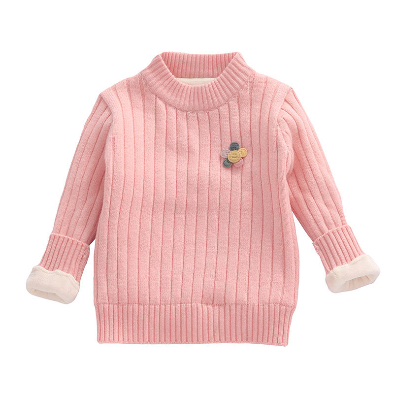 宝宝毛衣加绒加厚女童针织衫婴儿打底衫套头圆领公主保暖线衣冬装,淘宝优惠券,粉丝福利购,淘宝优惠卷