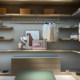 Simple and fashionable model room decoration orange storage box