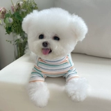 Одежда для домашних животных осень и зима Новая классическая полосатая рубашка Тедди Бишон Медвежь