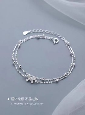 990纯银蝴蝶结手链女款轻奢小众设计感高级精致手饰