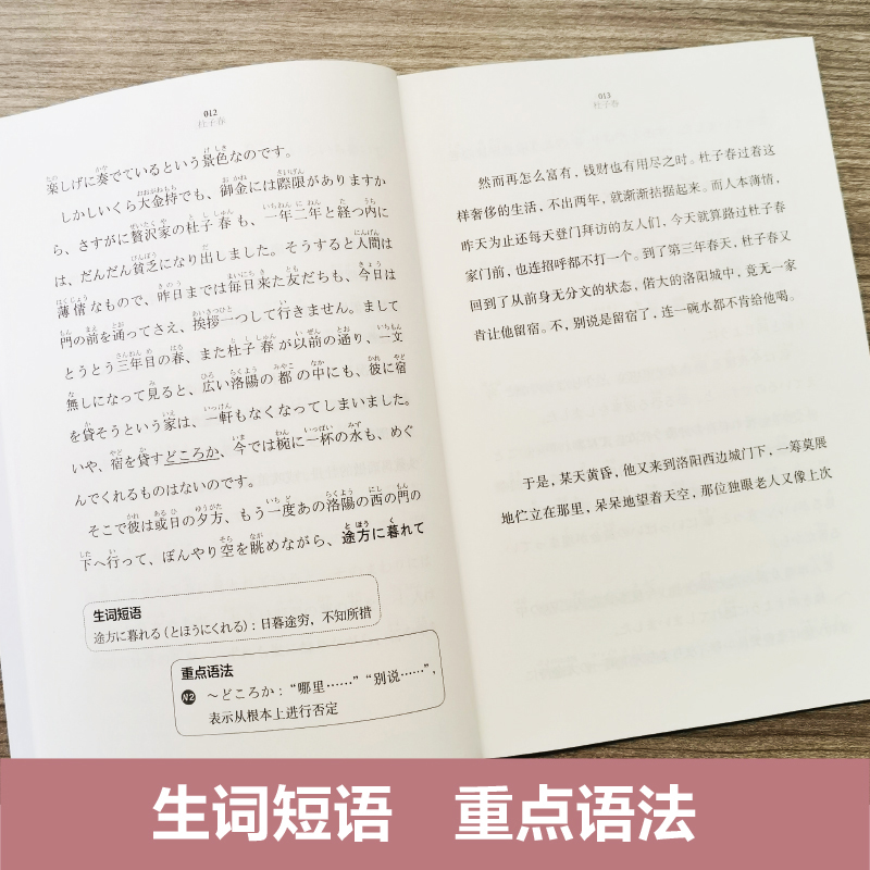 5本.日语分级阅读高级杜子春/起风了/人间失格/小狗小白/心日本经典文学读物节选日语能力考拓展阅读-图1