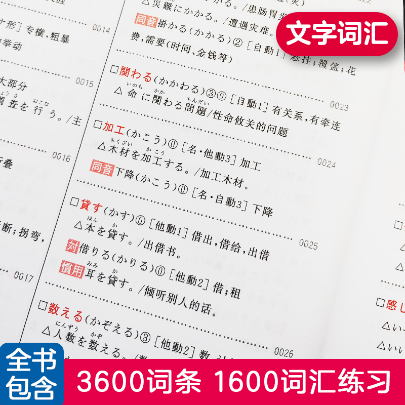 红宝书.新日本语能力考试【N3】文字词汇（详解+练习）日语能力考三级真题单词新标准日本语新编日语华东理工大学-图2