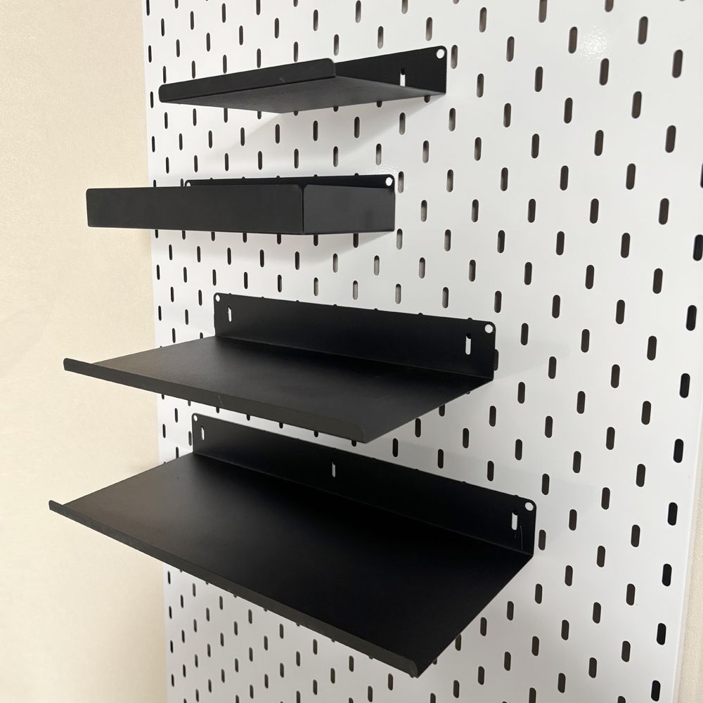 Perforated metal storage rack