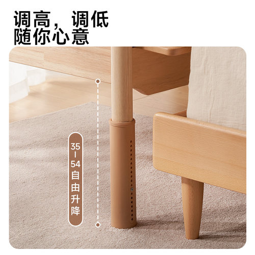 爱果乐儿童拼接床可折叠实木婴儿床边加宽大人可睡拼床小床儿童床 - 图2