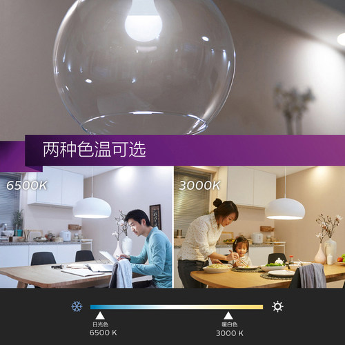 飞利浦led灯泡e27螺口小球泡螺旋家用单灯超亮大功率光源照明灯 - 图2