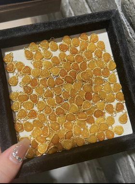 超显白橘子汽水S925纯银天然蜜蜡迷你佛公吊坠美拉徳新中式项链