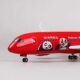 Simulated aircraft model Boeing B787-9 Hainan Airlines Kung Fu Panda Painted Aircraft Gift Model Aircraft with Wheels