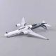 Simulated aircraft model with wheels and lights Airbus A350 prototype carbon fiber civil aviation aircraft toy