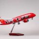 Simulated aircraft model Boeing B787-9 Hainan Airlines Kung Fu Panda Painted Aircraft Gift Model Aircraft with Wheels