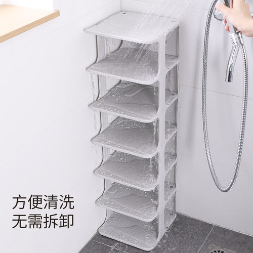 鞋架简易门口浴室置物架鞋柜隔板鞋托宿舍多层省空间鞋子收纳神器 - 图3