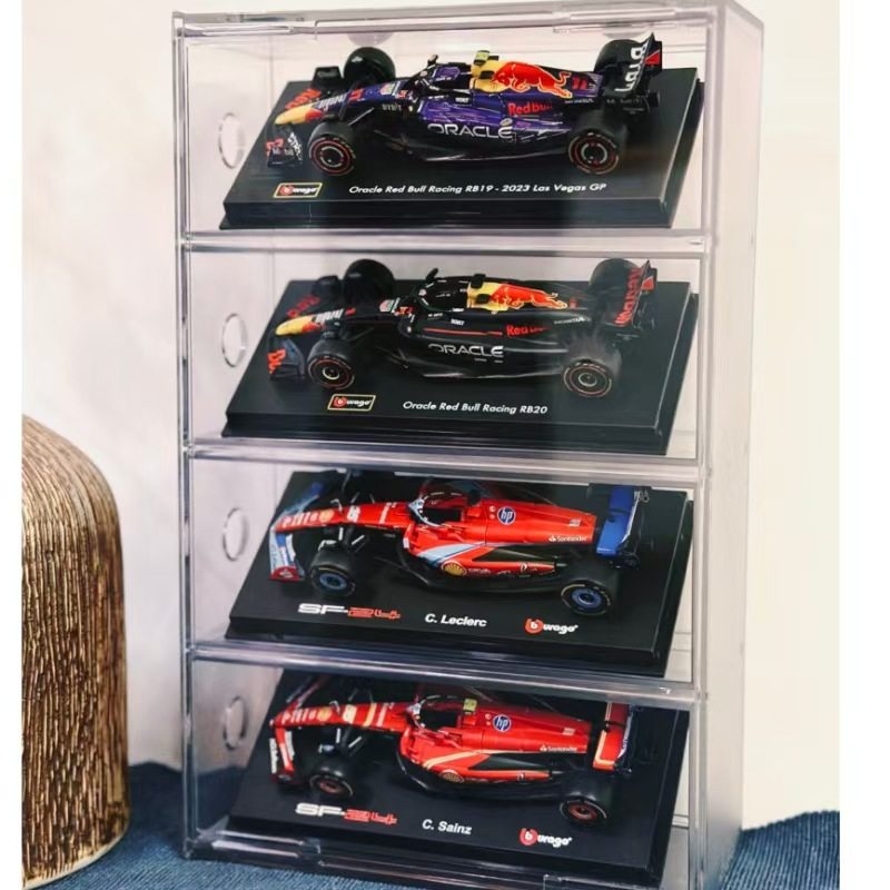 F1汽车模型展示架山姆比美高车模收纳盒玩具车透明防尘陈列柜神器,淘宝优惠券,粉丝福利购,淘宝优惠卷