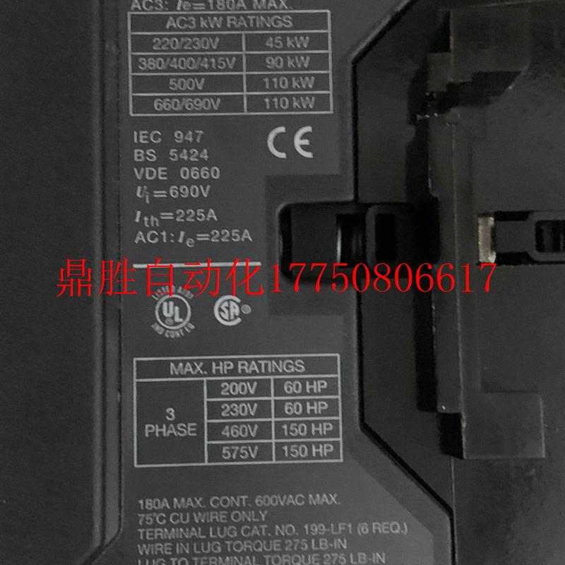 议价-  AB 100-B180N*3 180A 90KW 24V交流接触现货 - 图2