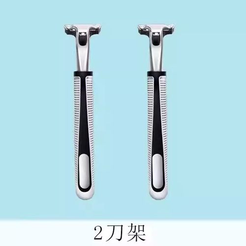威锋双层刀片男士剃须刀通用胡须刀老式手动刮胡刀刀头刮脸刀 - 图2