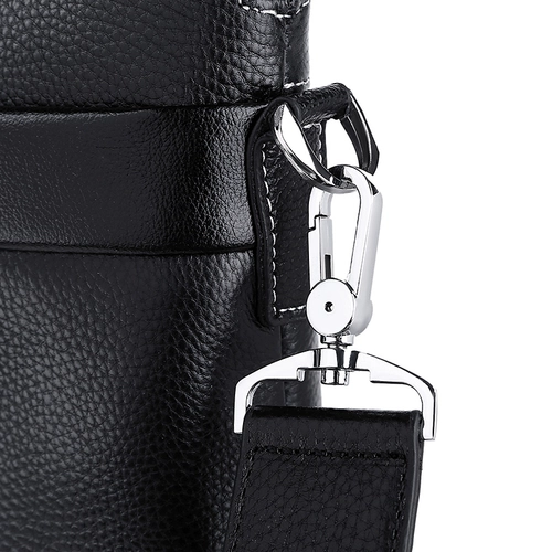 Кожаная барсетка, сумка на одно плечо для документов, воловья кожа, из натуральной кожи