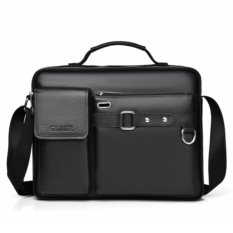 头层牛皮男包手提包商务单肩斜挎包横款男士包包真皮公文包斜跨包,淘宝优惠券,粉丝福利购,淘宝优惠卷