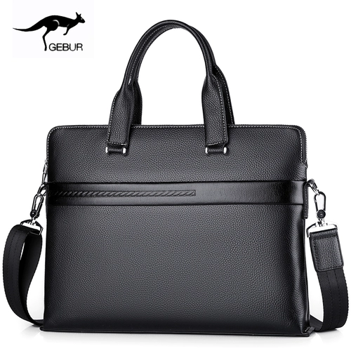 Кожаная барсетка, сумка на одно плечо для документов, воловья кожа, из натуральной кожи