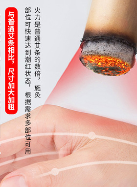 南阳厂家4cm厘米加粗艾条手工大艾条五年陈草本艾草条AI绒条