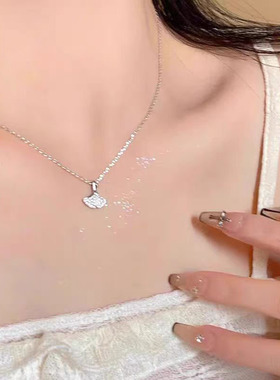 精致气质银杏叶项链轻奢设计感气质百搭颈链小众高级感时尚锁骨链