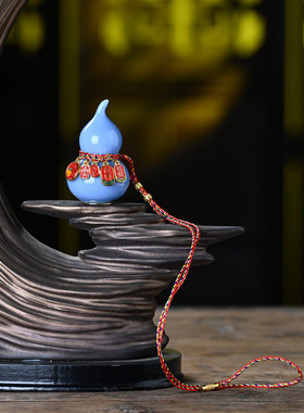 璞玉陶瓷葫芦挂饰摆件福禄招财佛寺平安吉祥好运景区摊位纪念批發