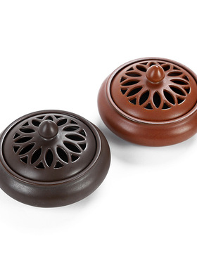 陶瓷檀香炉摆件倒流香薰炉家居饰品居室香插香道蚊香炉手工制作