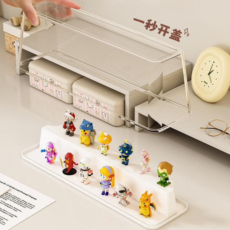 收纳盲盒展示架展示亚克力公仔泡泡玛特防尘展示柜透明手办收纳盒,淘宝优惠券,粉丝福利购,淘宝优惠卷
