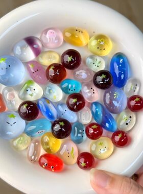 夜光树脂小石头可养宠物摆件