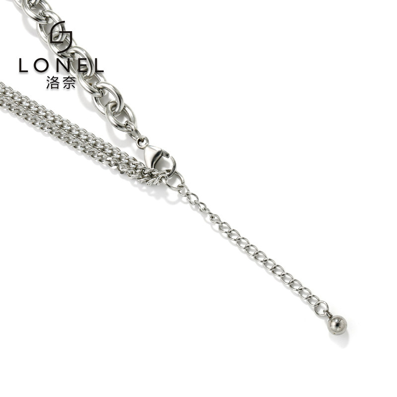 女冷淡风嘻哈气质个性爱心锁骨链 lonel洛奈项链