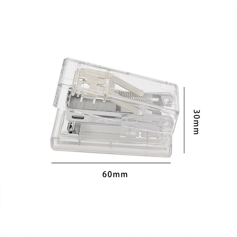 Transparent compact mini portable office stapler