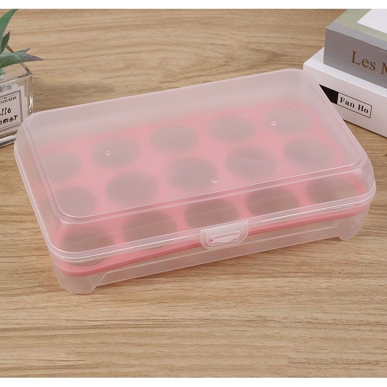 厨房15格鸡蛋收纳盒冰箱鸡蛋保鲜盒多层鸡蛋盒塑料装鸡蛋托,淘宝优惠券,粉丝福利购,淘宝优惠卷