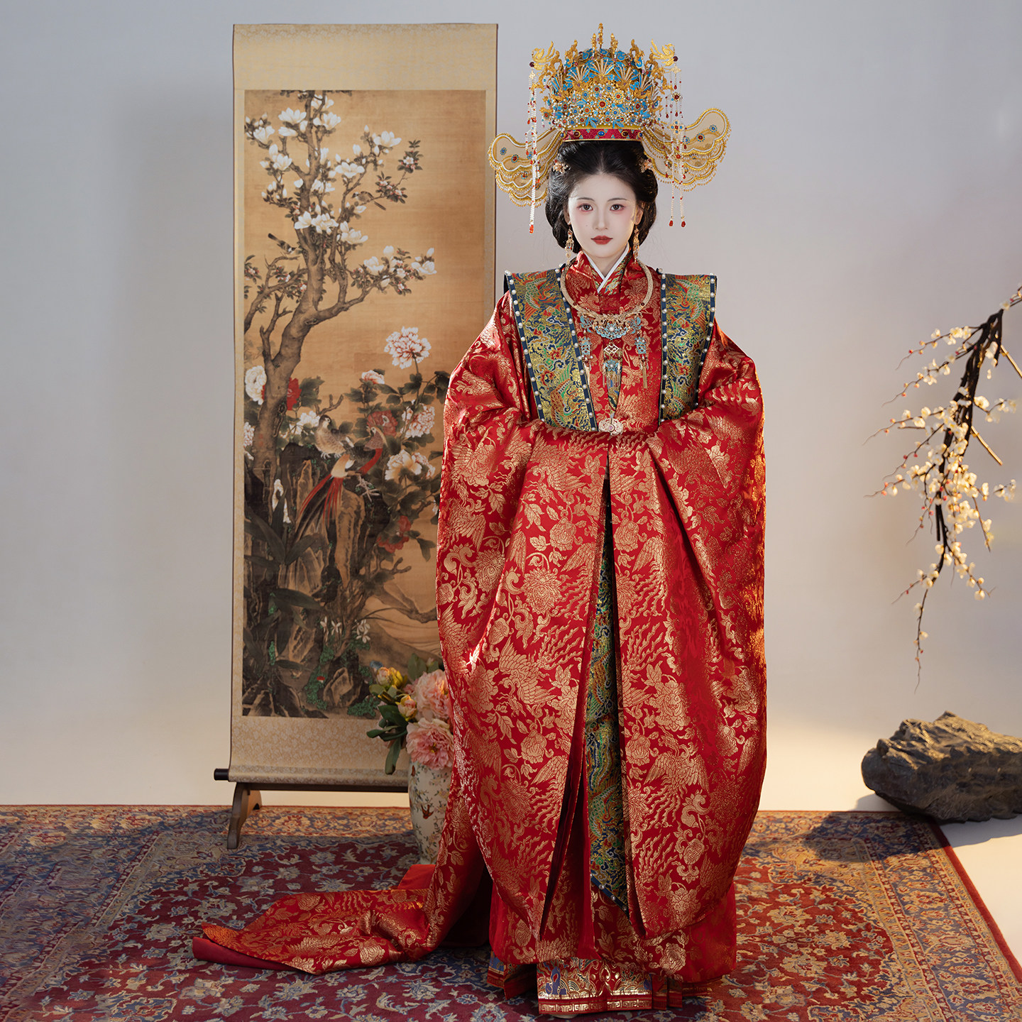 卿如故原创汉服明制拖尾大袖衫大衫马面裙女婚服礼服出阁服2025新,淘宝优惠券,粉丝福利购,淘宝优惠卷